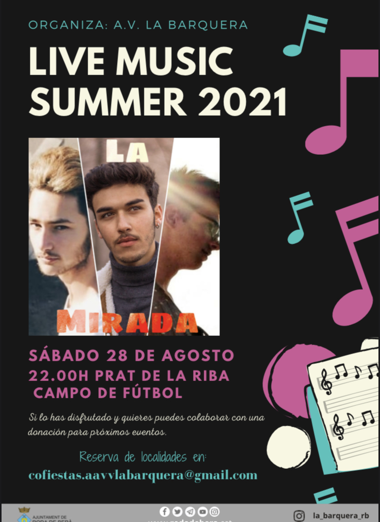 Música en Vivo este Sábado 28 Agosto