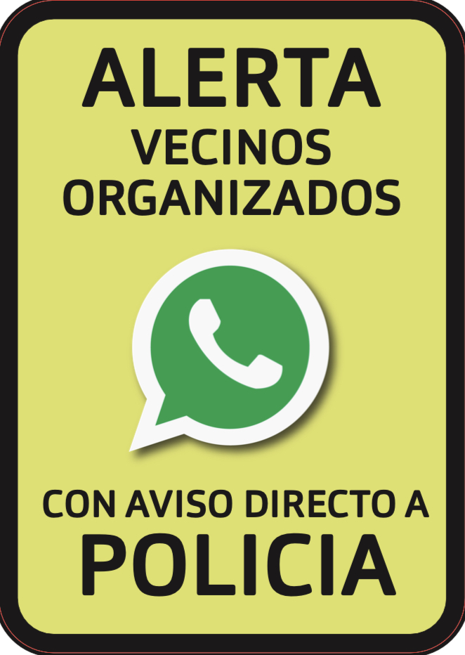 Instalación de carteles en la urbanización