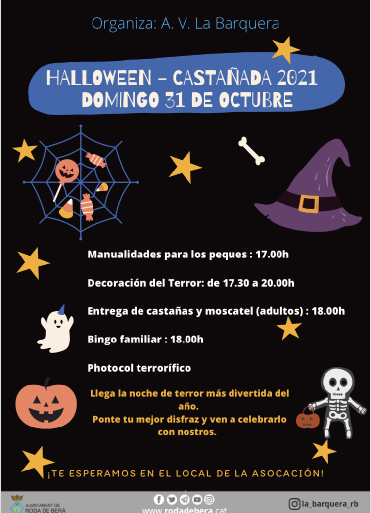 Halloween-Castañada , 31 Octubre 2021